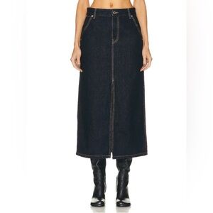 Helmut Lang Denim Midi Skirt